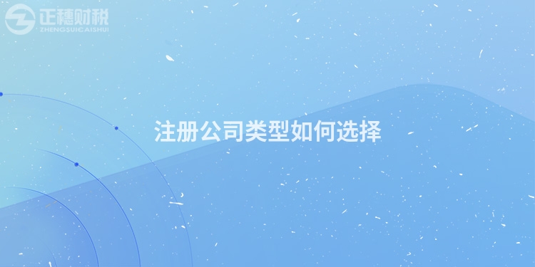 注冊公司類型如何選擇