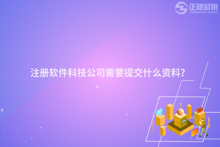 注冊軟件科技公司需要提交什么資料？