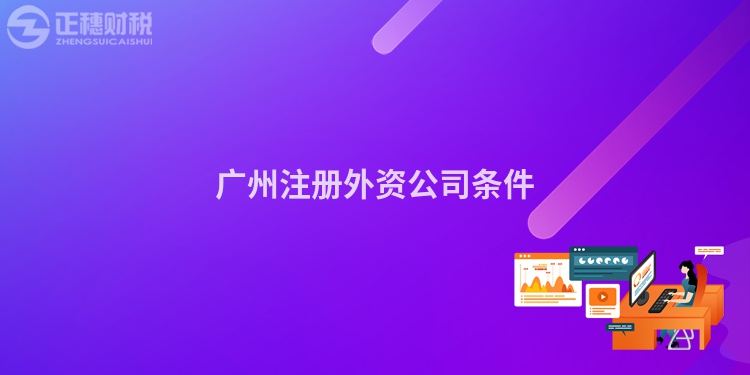 廣州注冊外資公司條件
