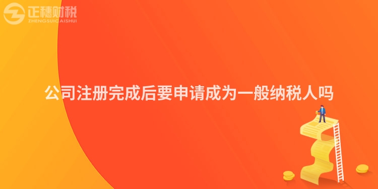 公司注冊完成后要申請成為一般納稅人嗎