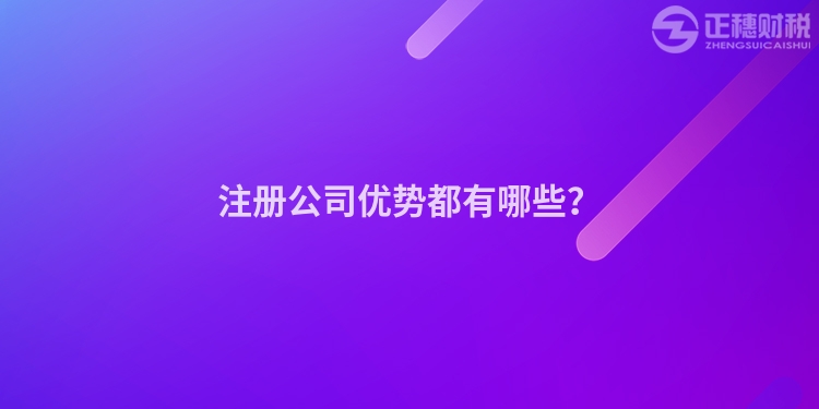 注冊(cè)公司優(yōu)勢(shì)都有哪些？
