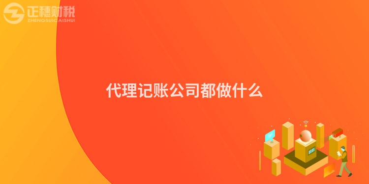 代理記賬公司都做什么