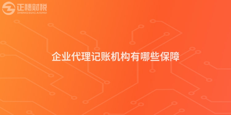 企業(yè)代理記賬機構有哪些保障