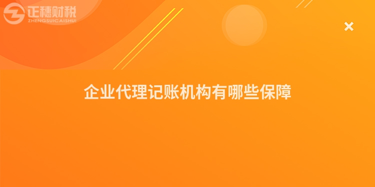 企業(yè)代理記賬機構(gòu)有哪些保障
