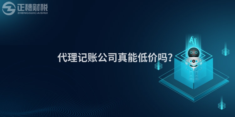 代理記賬公司真能低價嗎？