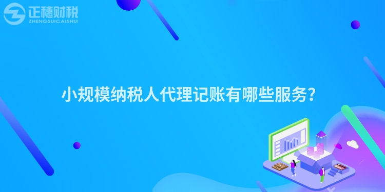 小規(guī)模納稅人代理記賬有哪些服務(wù)？