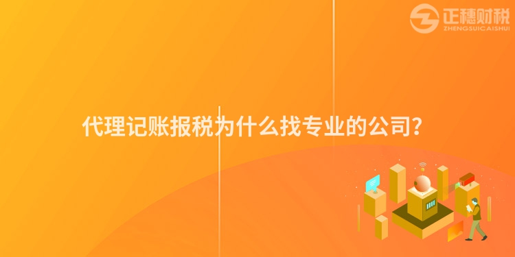 代理記賬報稅為什么找專業(yè)的公司？
