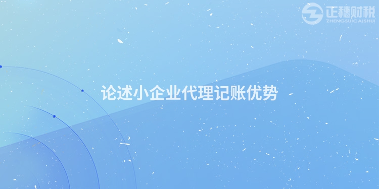 論述小企業(yè)代理記賬優(yōu)勢