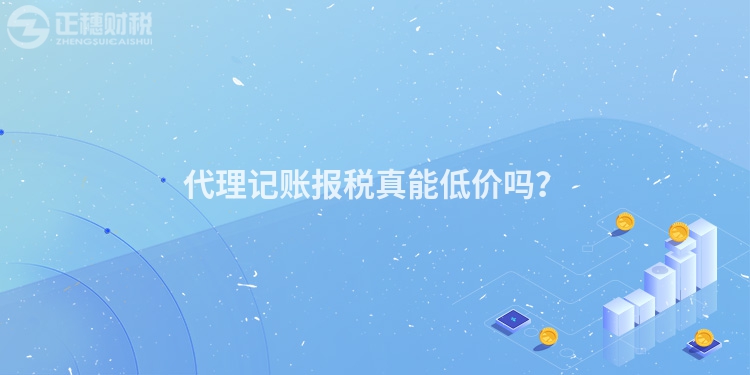 代理記賬報(bào)稅真能低價(jià)嗎？