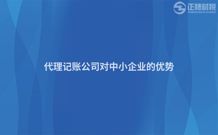 代理記賬公司對中小企業(yè)的優(yōu)勢