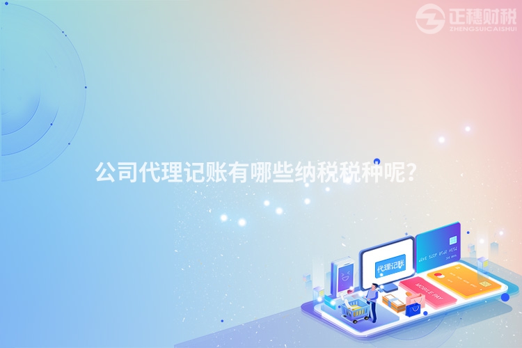 公司代理記賬有哪些納稅稅種呢？