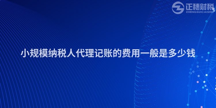 小規(guī)模納稅人代理記賬的費(fèi)用一般是多少錢