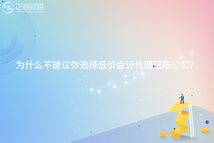 為什么不建議你選擇低價(jià)會(huì)計(jì)代理記賬公司？