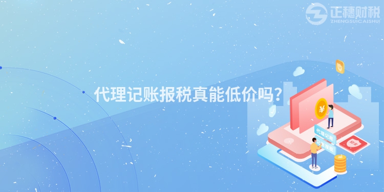 代理記賬報(bào)稅真能低價(jià)嗎？