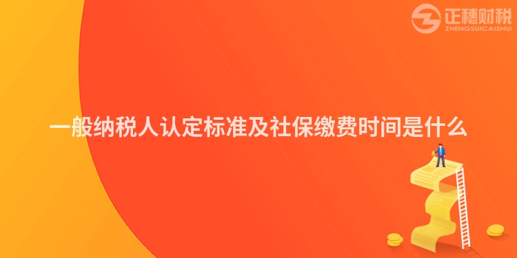 一般納稅人認定標準及社保繳費時間是什么