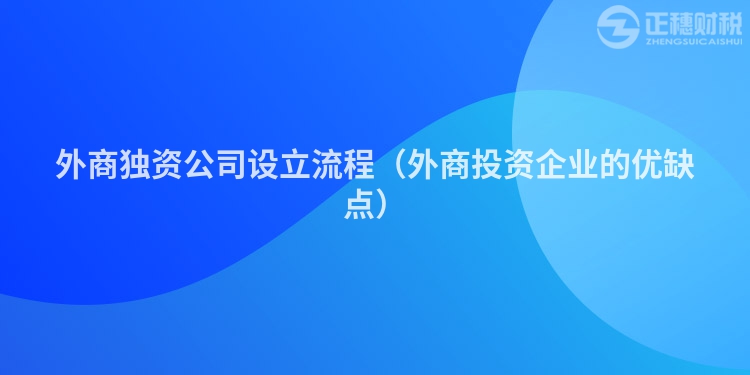 外商獨資公司設(shè)立流程（外商投資企業(yè)的優(yōu)缺點）
