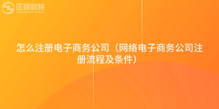 怎么注冊電子商務(wù)公司(網(wǎng)絡(luò)電子商務(wù)公司注冊流程及條件)
