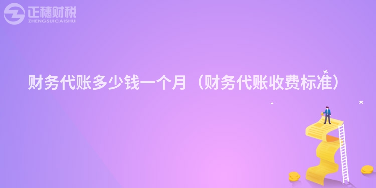 財(cái)務(wù)代賬多少錢一個(gè)月(財(cái)務(wù)代賬收費(fèi)標(biāo)準(zhǔn))