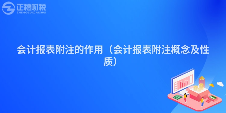 會計報表附注的作用（會計報表附注概念及性質）