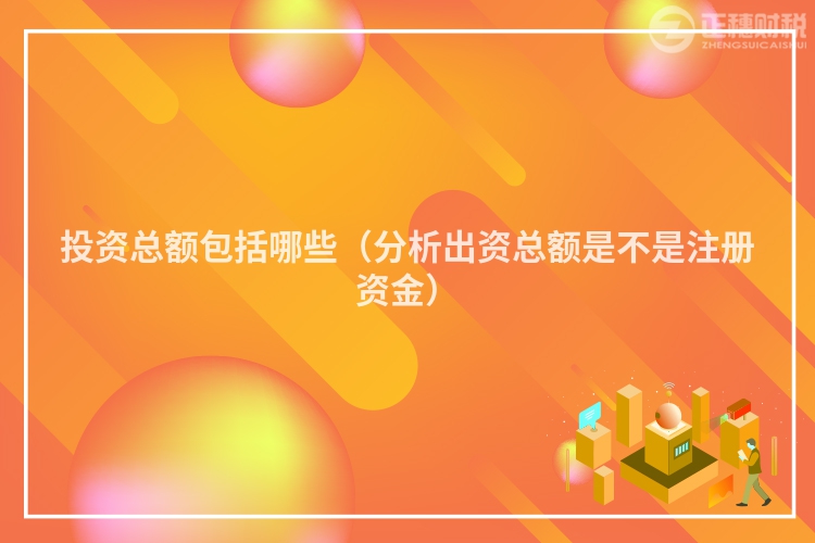 投資總額包括哪些(分析出資總額是不是注冊資金)