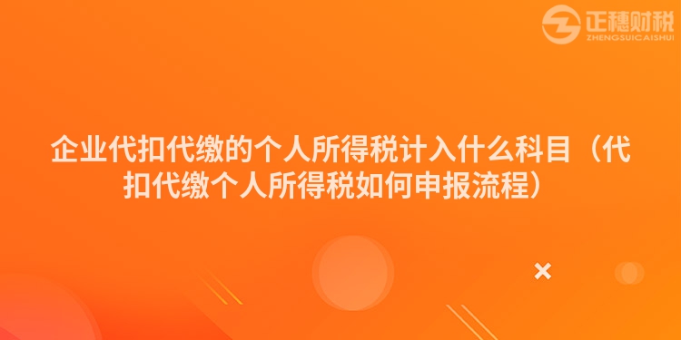企業(yè)代扣代繳的個人所得稅計入什么科目（代扣代繳個人所得稅如何申報流程）
