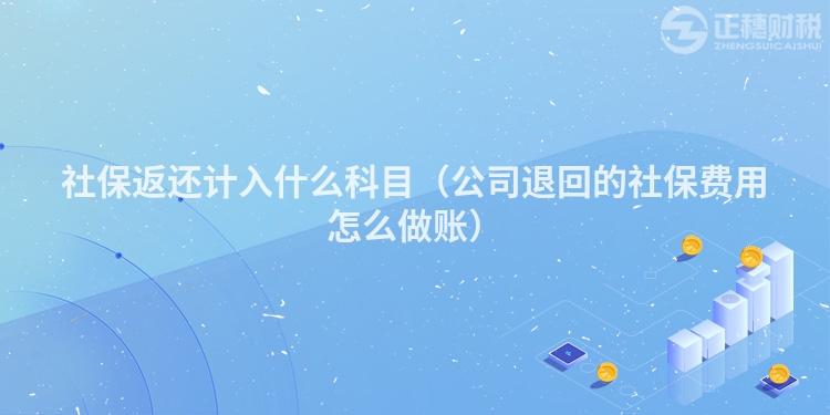 社保返還計入什么科目（公司退回的社保費用怎么做賬）
