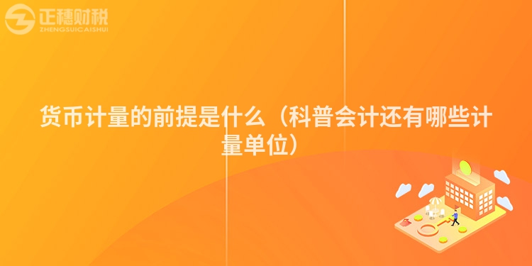 貨幣計(jì)量的前提是什么(科普會(huì)計(jì)還有哪些計(jì)量單位)