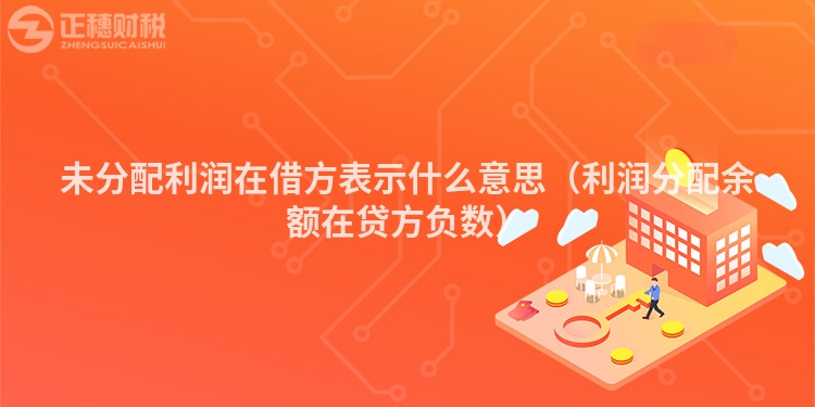 未分配利潤在借方表示什么意思（利潤分配余額在貸方負(fù)數(shù)）