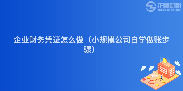 企業(yè)財(cái)務(wù)憑證怎么做（小規(guī)模公司自學(xué)做賬步驟）