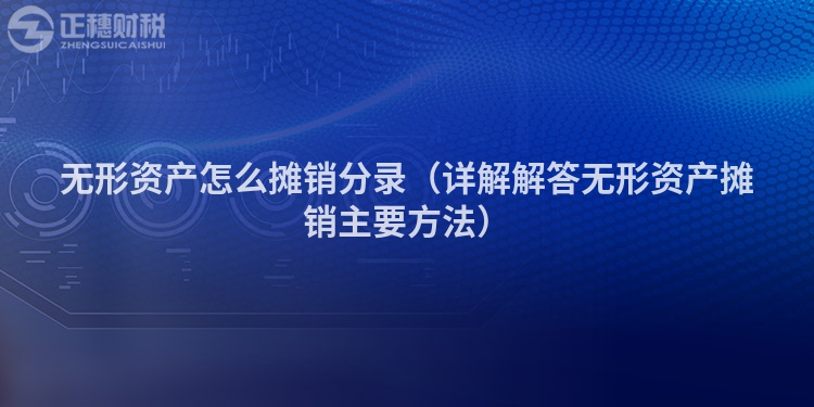 無(wú)形資產(chǎn)怎么攤銷(xiāo)分錄（詳解解答無(wú)形資產(chǎn)攤銷(xiāo)主要方法）