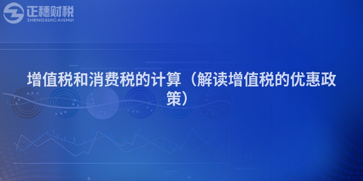 增值稅和消費(fèi)稅的計(jì)算（解讀增值稅的優(yōu)惠政策）