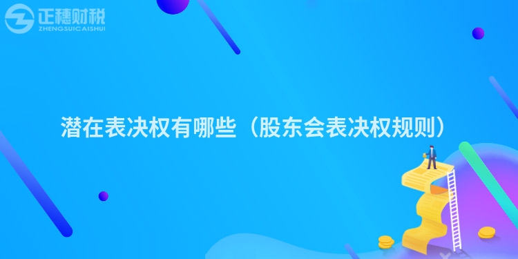 潛在表決權(quán)有哪些（股東會表決權(quán)規(guī)則）