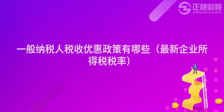 一般納稅人稅收優(yōu)惠政策有哪些（最新企業(yè)所得稅稅率）
