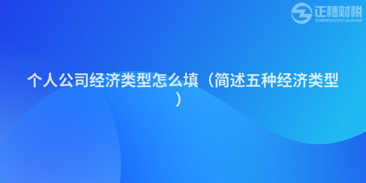個(gè)人公司經(jīng)濟(jì)類型怎么填（簡(jiǎn)述五種經(jīng)濟(jì)類型）