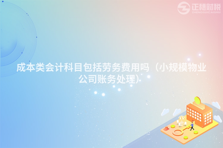 成本類會(huì)計(jì)科目包括勞務(wù)費(fèi)用嗎（小規(guī)模物業(yè)公司賬務(wù)處理）